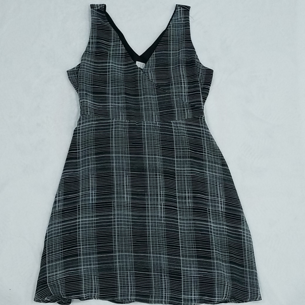 A New Day Black w/White Stripes A-Line Dress, XL